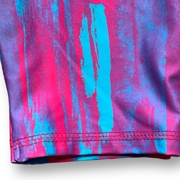 Everlast Leggings Fuchsia Pink Blue Abstract Art Print Activewear Size XL - Picture 6 of 8